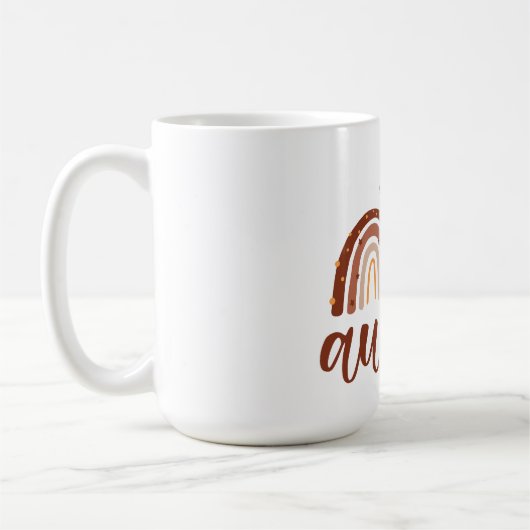 Rainbow Boho Terracotta Auntie Tasse (Links)