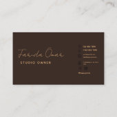 Rainbow Boho Visitenkarte, moderne Visitenkarte (Rückseite)