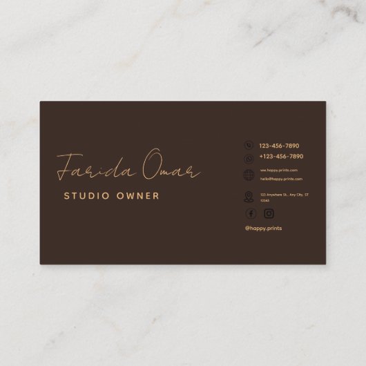 Rainbow Boho Visitenkarte, moderne Visitenkarte (Rückseite)