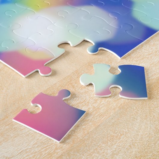 Rainbow Bokeh Blast Gymnastik Beam Personalisiert Puzzle (Seite)