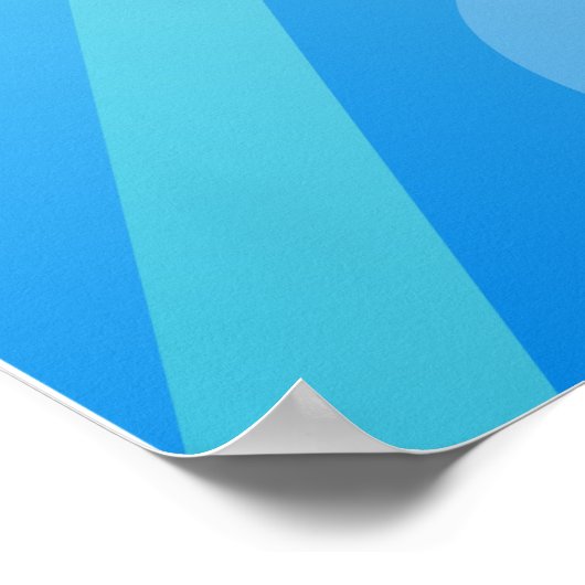 Rainbow Bokeh School/Portrait Foto Stand Hintergru Poster (Ecke)