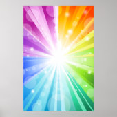 Rainbow Bokeh School/Portrait Foto Stand Hintergru Poster (Vorne)