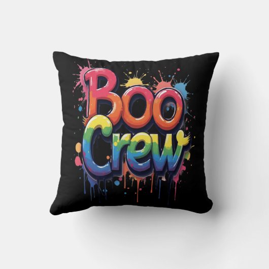 Rainbow BOO CREW Kissen (Rückseite)