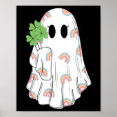 Rainbow Boo Kleeblatt Ghost St Patrick's Day Spook Poster (Vorne)