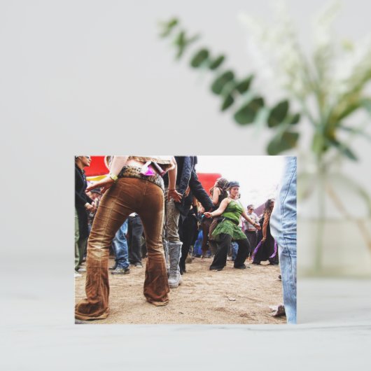 Rainbow Boogie Postkarte (Stehend Vorderseite)