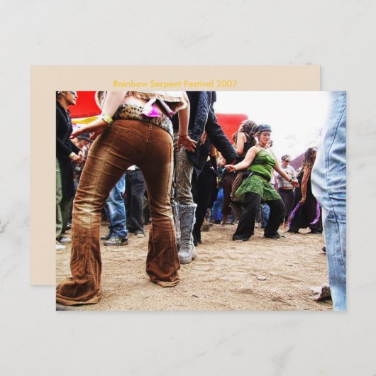 Rainbow Boogie Postkarte (Vorne/Hinten)