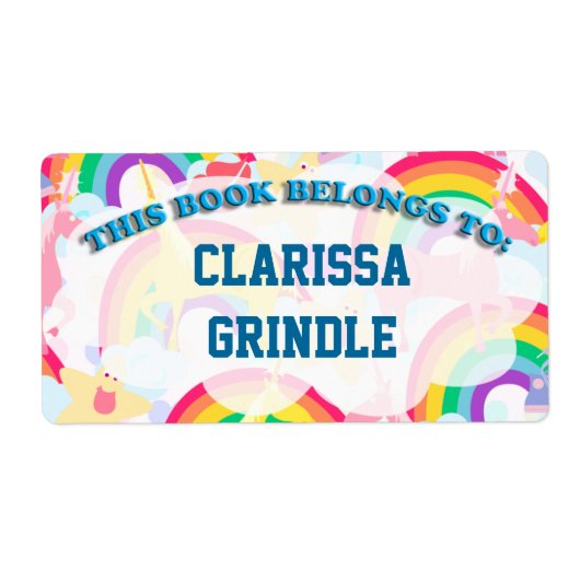 Rainbow Book Labels (Vorne)