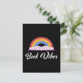 Rainbow Book Vibes Vintag Retro Book Lover (Stehend Vorderseite)