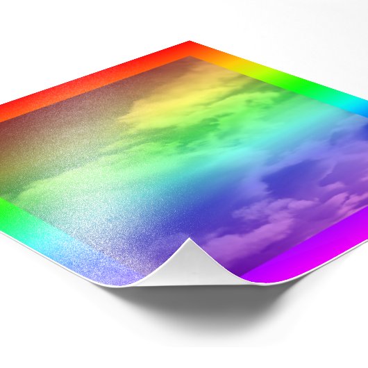 Rainbow Border and Overlay Fotodruck (Ecke)