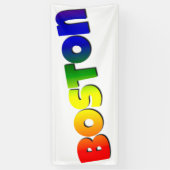 Rainbow Boston Schriftart Banner (Vertikal)