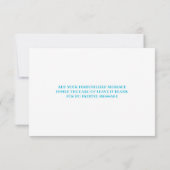 Rainbow Bounce House Geburtstag Dankeskarte (Rückseite)