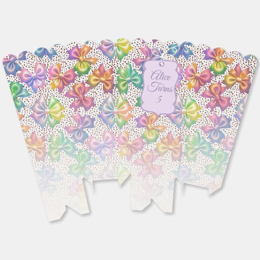 Rainbow Bow Party Geschenkschachtel (Ungeklappt)