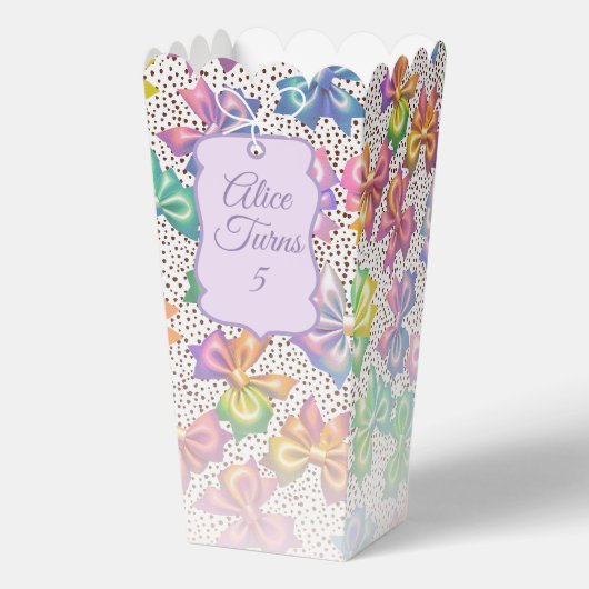 Rainbow Bow Party Geschenkschachtel (Vorderseite)