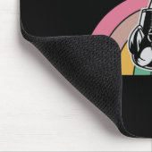 Rainbow Boxing Gloves Retro Style Design Mousepad (Ecke)