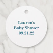 Rainbow Boy Baby Dusche Geschenkanhänger (Rückseite)