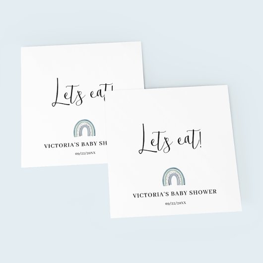 Rainbow Boy Baby Dusche Serviette