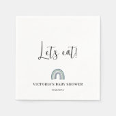 Rainbow Boy Baby Dusche Serviette (Vorderseite)