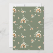 Rainbow Boy Baby Shower Einladung (Rückseite)