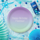 Rainbow Boy Birthday Party Pappteller (Party)