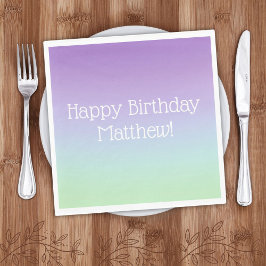 Rainbow Boy Birthday Party Serviette