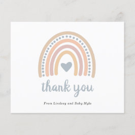 Rainbow Boy Budget Baby Dusche Danke Karte