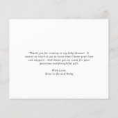 Rainbow Boy Budget Baby Dusche Danke Karte (Rückseite)