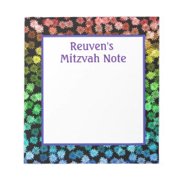Rainbow Boys Mitzvah Notes Notepad Notizblock