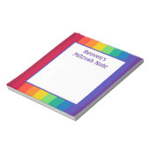 Rainbow Boys Mitzvah Notes Notepad Notizblock (Rotiert)