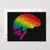Rainbow Brain Postkarte (Vorne/Hinten)