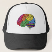 Rainbow Brain Truckerkappe (Vorderseite)