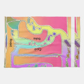 Rainbow Brat Rostbraten Geschirrtuch (Horizontal)