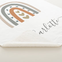 Rainbow-braunes beige-graues bohologes Kinderzimme