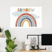 Rainbow Breaament Mindful Breaaster Poster (Heimbüro)