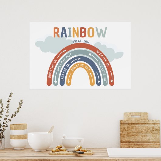Rainbow Breaament Mindful Breaaster Poster (Küche)