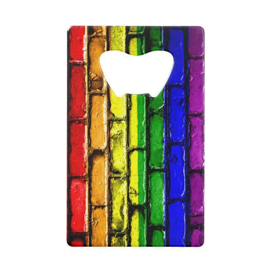 Rainbow Brick PRIDE Flaschenöffner (Vorderseite)