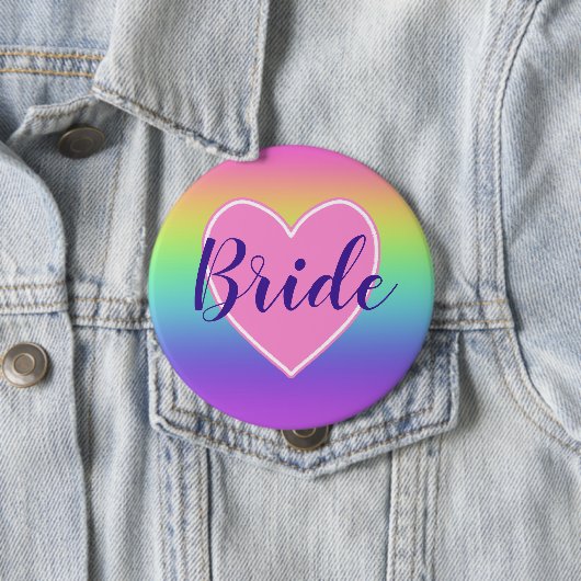 Rainbow Bride Button (Beispiel)