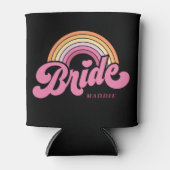 Rainbow Bride Retro Personalisiert Can Cooler Dosenkühler (Vorderseite)
