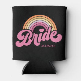Rainbow Bride Retro Personalisiert Can Cooler Dosenkühler