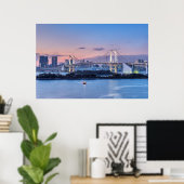 Rainbow Bridge at twilight Poster (Heimbüro)