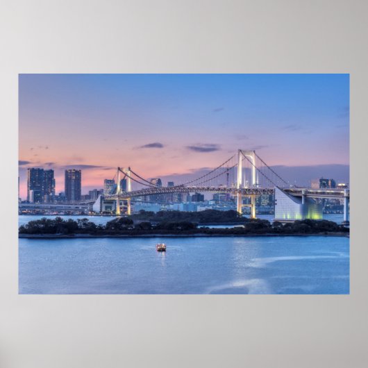 Rainbow Bridge at twilight Poster (Vorne)
