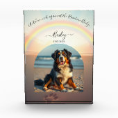 Rainbow Bridge-Beach Custom Pet Fotoblock (Vorderseite)