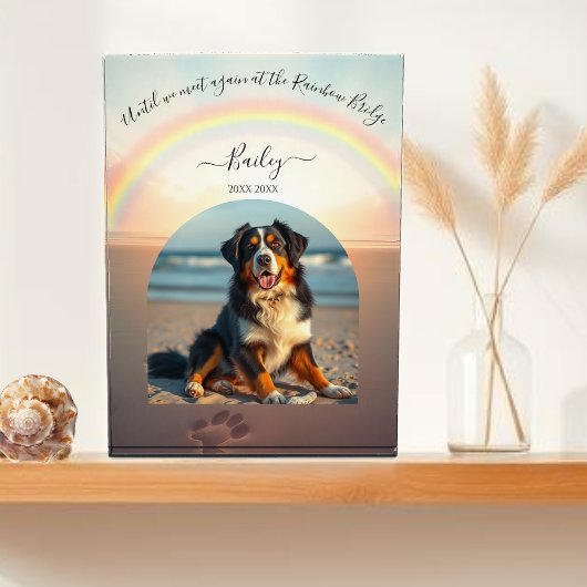 Rainbow Bridge-Beach Custom Pet Fotoblock