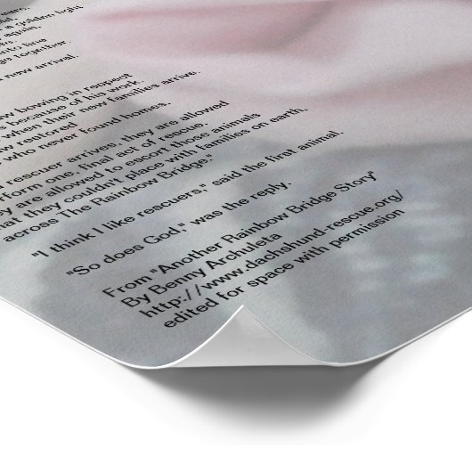 Rainbow Bridge (bearbeitet) Poster (Ecke)