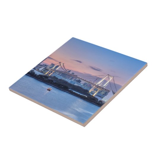 Rainbow Bridge bei Dämmerung Fliese (Seite)