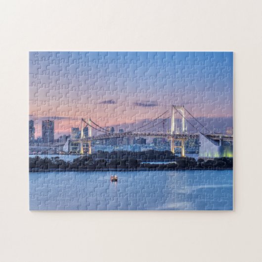 Rainbow Bridge bei Dämmerung Puzzle (Horizontal)
