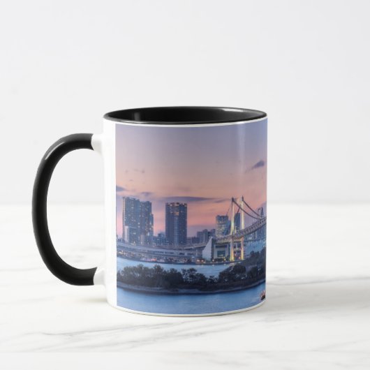 Rainbow Bridge bei Dämmerung Tasse (Links)