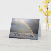Rainbow Bridge Beileid Beileid Karte (Gelbe Blume)