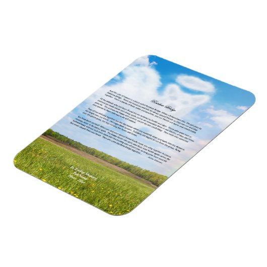 Rainbow Bridge Beileid Magnet (Linke Seite)