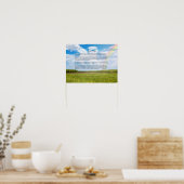 Rainbow Bridge Beileid Poster für weibliche Hunde (Küche)