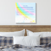 Rainbow Bridge Beileid Wrapped Canvas, MALE Pet Leinwanddruck (Insitu (Schlafzimmer))